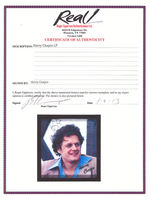 "HARRY CHAPIN - SEQUEL" SIGNED & FRAMED TOUR PROGRAM.