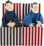 REAGAN AND MONDALE HANDMADE LIMITED EDITION 1984 JACK-IN-BOX PAIR.