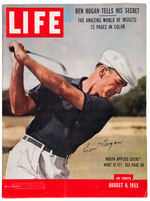 GOLF LEGEND BEN HOGAN SIGNED "LIFE" MAGAZINE.