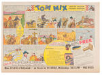 "TOM MIX" LOT OF TEN RADIO PREMIUM PROMO ADS.