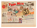 "TOM MIX" LOT OF TEN RADIO PREMIUM PROMO ADS.