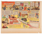 "TOM MIX" LOT OF TEN RADIO PREMIUM PROMO ADS.