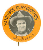 MIX "YANKIBOY PLAY CLOTHES" ADVERTISING BUTTON.