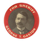 "FOR SHERIFF GEORGE T. GASTON" POCKET MIRROR.