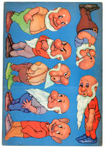 "SNOW WHITE AND THE SEVEN DWARFS PAPER DOLLS" LARGE FORMAT BOOK.