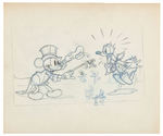 MAGICIAN MICKEY PUBLICITY ART WITH MICKEY AND DONALD DUCK.