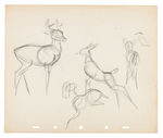 "BAMBI" ORIGINAL ART TRIO.