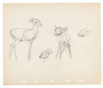 "BAMBI" ORIGINAL ART TRIO.