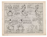 MICKEY MOUSE & DONALD DUCK MODEL SHEET LOT.