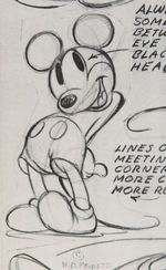 MICKEY MOUSE & DONALD DUCK MODEL SHEET LOT.