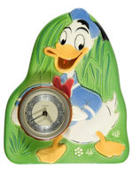 DONALD DUCK GERMAN CERAMIC CLOCK.