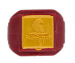 HOWDY DOODY "POLL PARROT" JACK-IN-THE-BOX RING WITH YELLOW TOP.