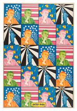 LINDSAY 1969 RE-ELECTION POSTER DESIGNED BY AND SIGNED "PETER MAX 69."