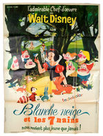 "SNOW WHITE AND THE SEVEN DWARFS" LARGE FRENCH MOVIE POSTER.