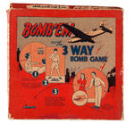 WWII “BOMB ‘EM/BOMBER RAID/BOMBS AWAY” BOXED GAME TRIO.