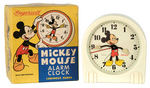 "MICKEY MOUSE INGERSOLL" BOXED ALARM CLOCK WITH ADVERTISEMENT.