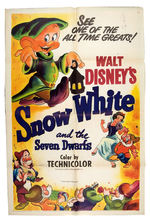 "SNOW WHITE AND THE SEVEN DWARFS" RE-RELEASE MOVIE POSTER.