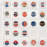 EISENHOWER & NIXON COLLECTION OF 84 NAME & SLOGAN BUTTONS & TABS.