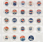 EISENHOWER & NIXON COLLECTION OF 84 NAME & SLOGAN BUTTONS & TABS.