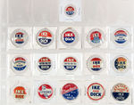 EISENHOWER & NIXON COLLECTION OF 84 NAME & SLOGAN BUTTONS & TABS.