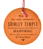 SHIRLEY TEMPLE CHILD'S HANDBAG WITH ORIGINAL TAG.