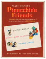 "PINOCCHIO'S FRIENDS" VERY RARE THREE BOOK BOXED SET.