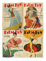 "FILM FUN" MAGAZINE LOT WITH ENOCH BOLLES COVER ART.