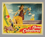 "THE THREE CABALLEROS" INSERT POSTER/LOBBY CARD.