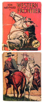 "KEN MAYNARD IN WESTERN FRONTIER" LYNN HARDCOVER BOOK.