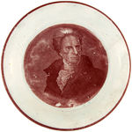 SCARCE 1828 ANDREW JACKSON PORTRAIT CUP PLATE.