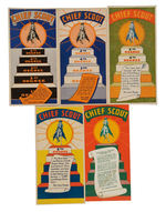 LONE RANGER "CHIEF SCOUT" COMPLETE CARD SET/PLEDGE CARD/BADGE.