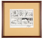 JACK DAVIS FRAMED ORIGINAL ART WITH BOY SCOUT.