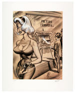 BILL WARD "PICTURE FRAMING" SIGNED & NUMBERED PRINT.