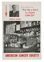 “JACKIE GLEASON AMERICAN CANCER SOCIETY” POSTER.