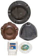 NYWF 1939 LOT OF NINE ASHTRAYS.