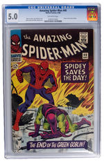 "AMAZING SPIDER-MAN" #40 SEPTEMBER 1966 CGC 5.0 OFF-WHITE PAGES.