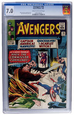 "THE AVENGERS" CGC COMIC BOOK TRIO.