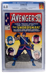 "THE AVENGERS" CGC COMIC BOOK TRIO.