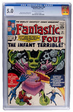 "FANTASTIC FOUR" CGC COMIC BOOK LOT.