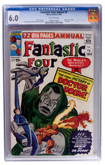 "FANTASTIC FOUR" CGC COMIC BOOK LOT.