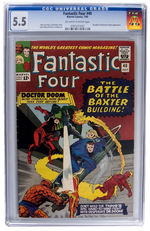 "FANTASTIC FOUR" CGC COMIC BOOK LOT.