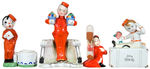 BELLHOP GLAZED CERAMIC FIGURE LOT.