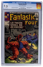 "FANTASTIC FOUR" #43 OCTOBER 1965 CGC 7.5 OFF-WHITE TO WHITE PAGES.