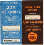 CAPTAIN MIDNIGHT 1942 "SECRET INSTRUCTION FOLDER" PLUS BADGE.