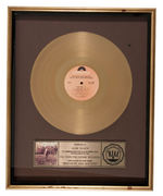 THE ALLMAN BROTHERS BAND "BROTHERS AND SISTERS" RIAA GOLD RECORD AWARD.