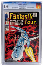 "FANTASTIC FOUR" CGC COMIC BOOK LOT.