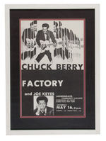 CHUCK BERRY FRAMED CONCERT POSTER.