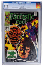 "FANTASTIC FOUR" CGC COMIC BOOK LOT.