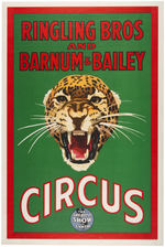 "RINGLING BROS. AND BARNUM & BAILEY" LEOPARD CIRCUS POSTER.