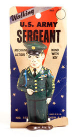 "WALKING U.S. ARMY SERGEANT" W/DISPLAY CARD.